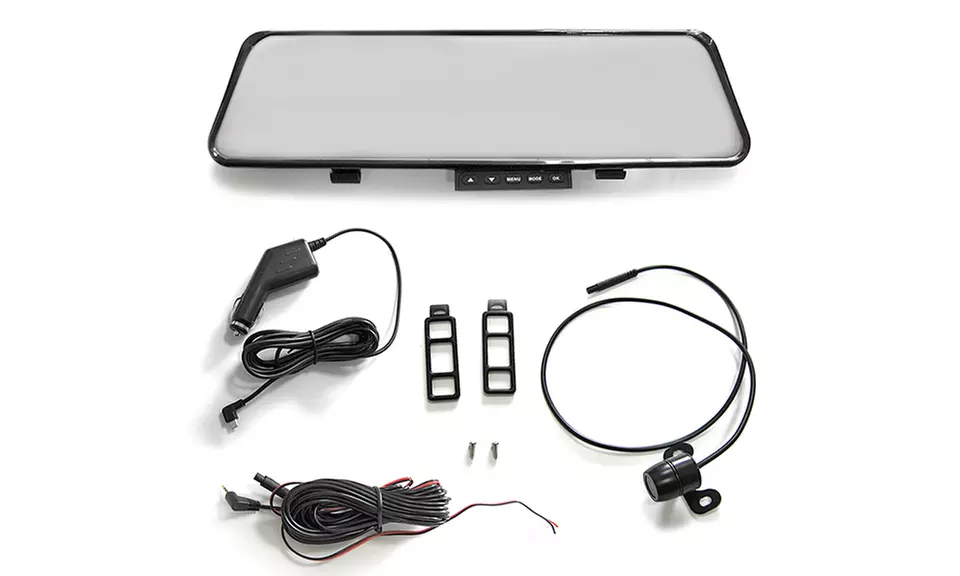 HD Rearview Mirror Monitor and Dual Camera System with HD Video Recording - Second Medium