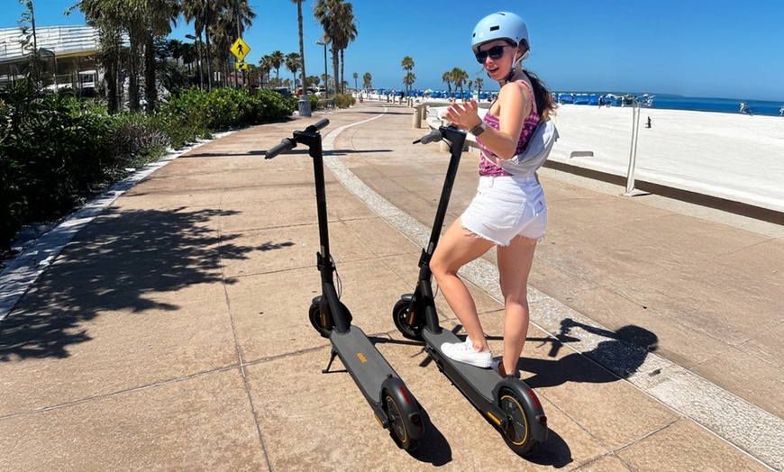Image 2: Ride with Ease with a Day OR Week Rental Options: E-Scooter Or E-Bike