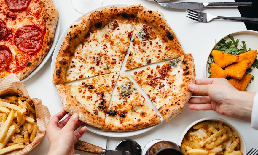 Image 17: Choice of Pasta or Pizza with Optional Glass / Bottle of Wine Or Beer