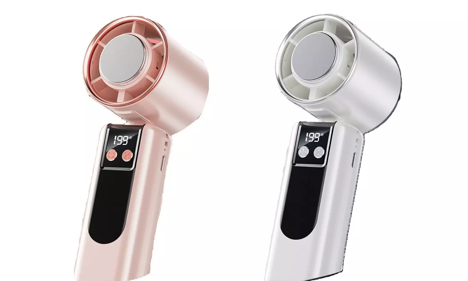 Ventilateur portable pliable avec affichage numérique