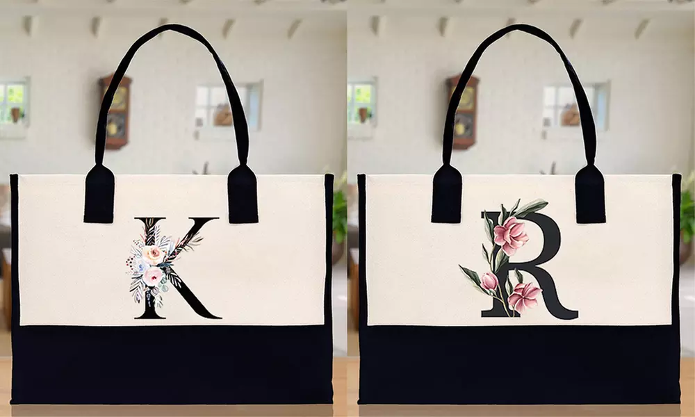 Personalisierbare Einkaufstasche mit Text oder Initialen