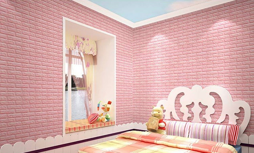 Image 6: 3D Self-Adhesive Wall Tiles