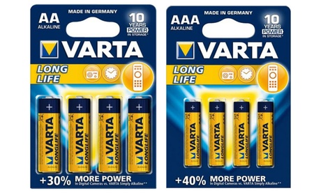 24 o 48 batterie Varta Longlife nei formati stilo o ministilo