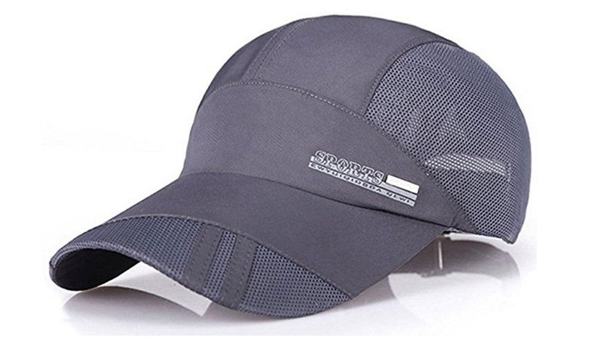 Image 5: Outdoor Visor Quick Dry Cap Sports Baseball Caps Mesh Breathable Hats