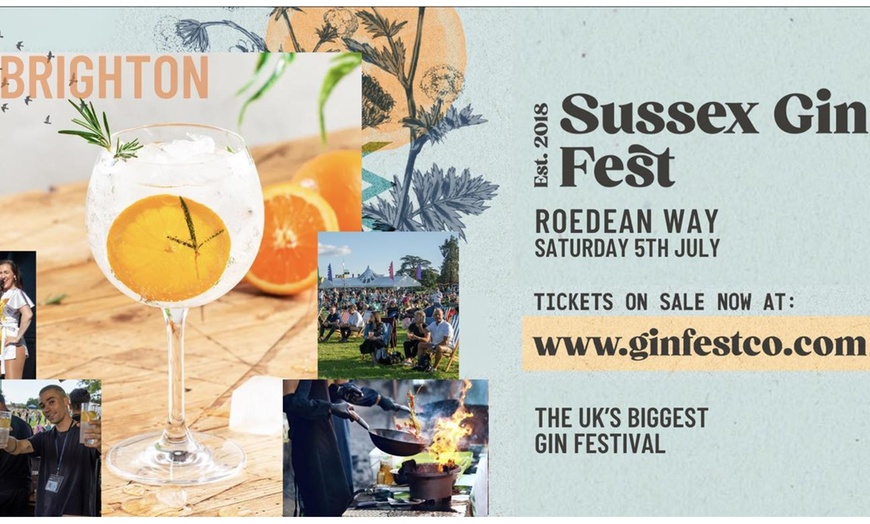 Image 2: Ticket for One or Two to Sussex Gin Festival – 5 July 2025, 12 - 9 PM