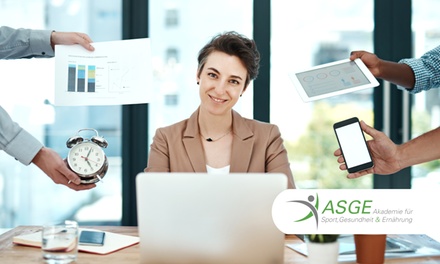 Online-Ausbildung für Selbstorganisation und Zeitmanagement inkl. Live-Videostream (ab 18 Jahren) - Akademie für Sport, Gesundheit und Ernährung