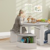 Image 1: AIYAPLAY 5-Piece Kids Table and Chairs Set