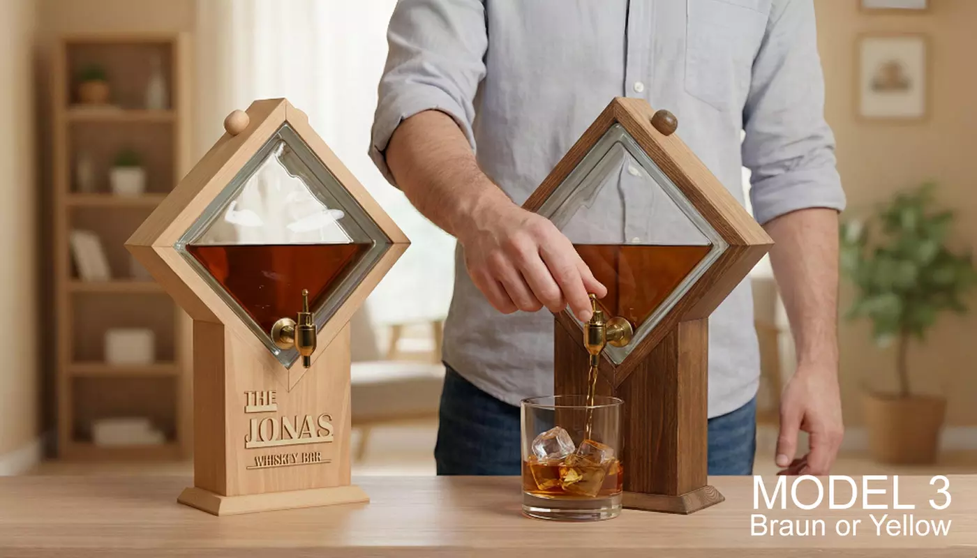 Personalized Whiskey Dispenser - Model 1, 2 or 3