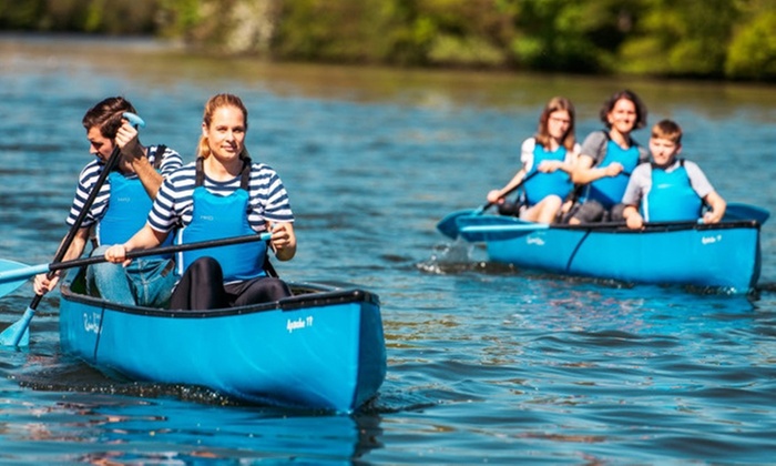 4 Std. Natur-Erlebnistag mit Kanu- & Scooter-Tour für 1-2 Personen
