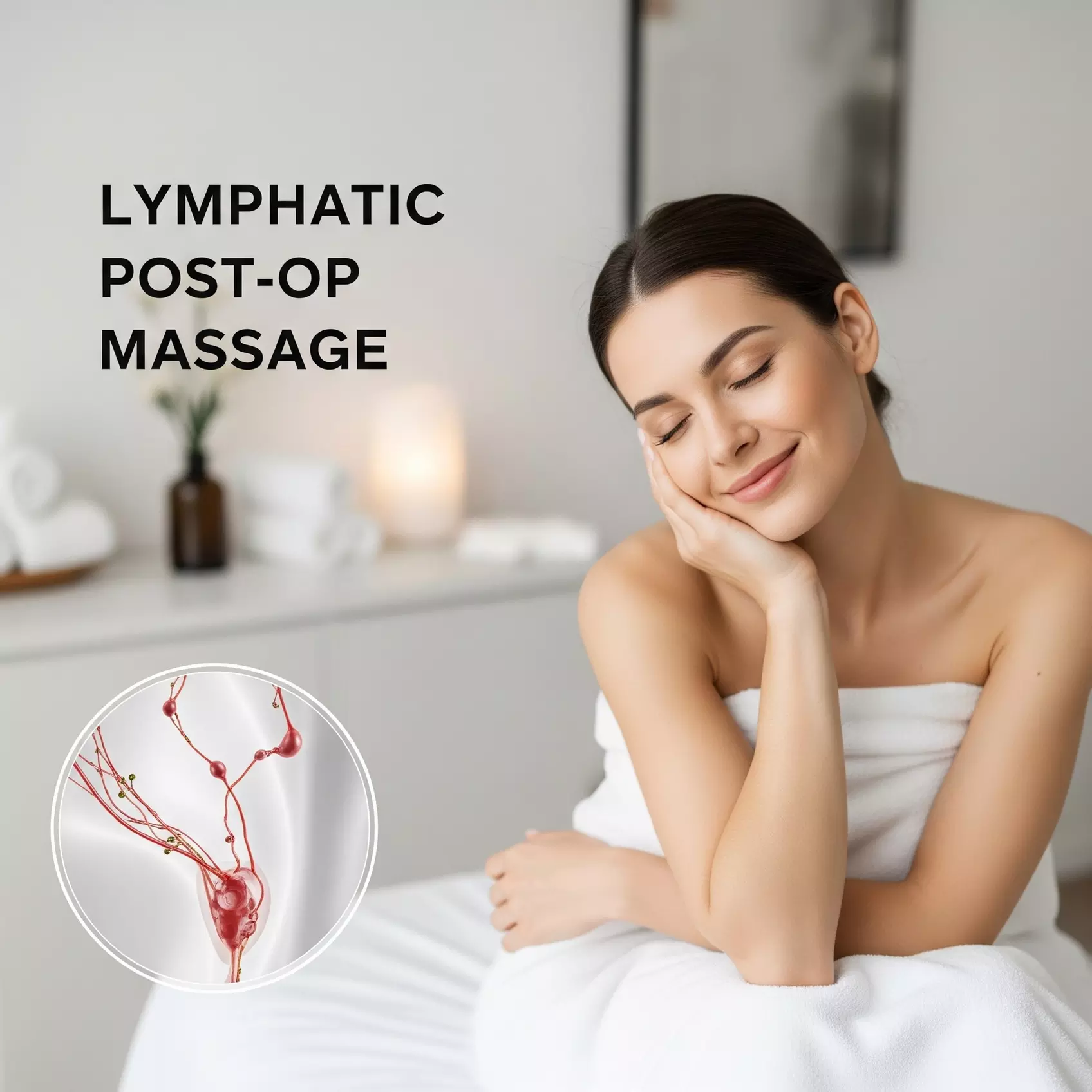 Get 1, 2, or 3 60-Min Lymphatic Post-Op Massage with Red Light Therapy