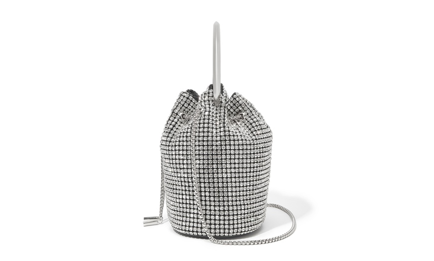 Image 11: Damen-Abendtasche mit Strasssteinen