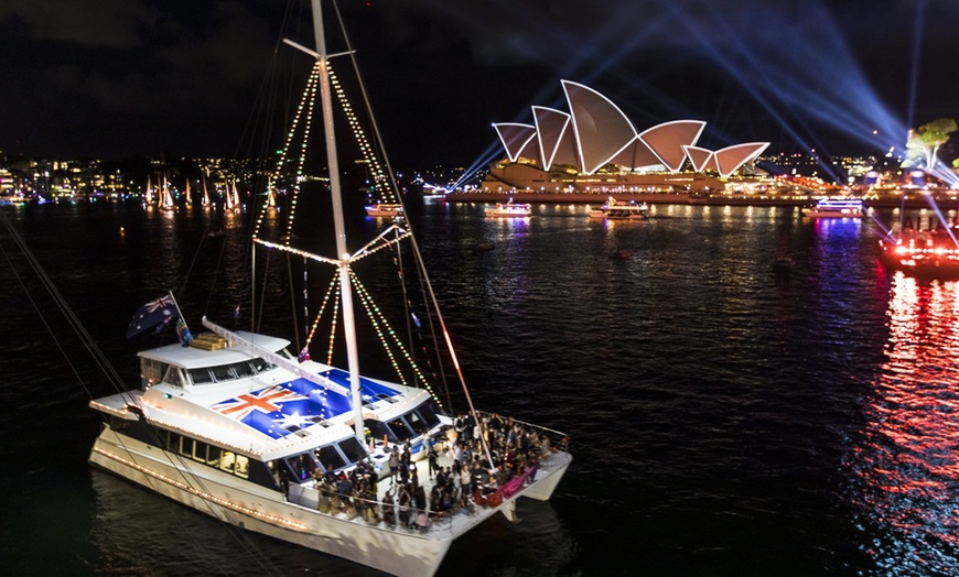 Image 1: Christmas Party Cruise with Food & Drinks on Sydney Harbour for 10 People - Select Dates in Nov & Dec