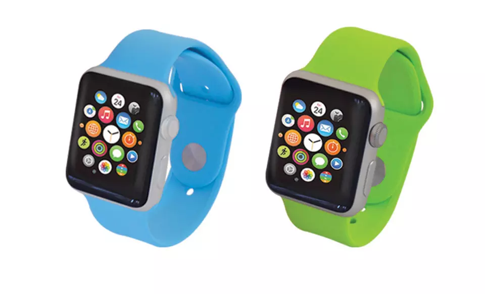 Apple Watch Sport Bundle with Sport, Leather, and Stainless Steel Bands, Plus Charging Stand  - Primary Image