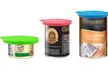4 Ps Pet Food Can Cover Set w Spoon-Silicone Can Lids for Dog & Cat Food Storage - Second Medium