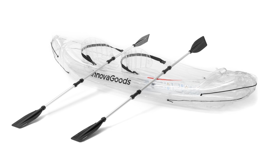 Image 19: Innovagoods Inflatable transparent kayak with accessories