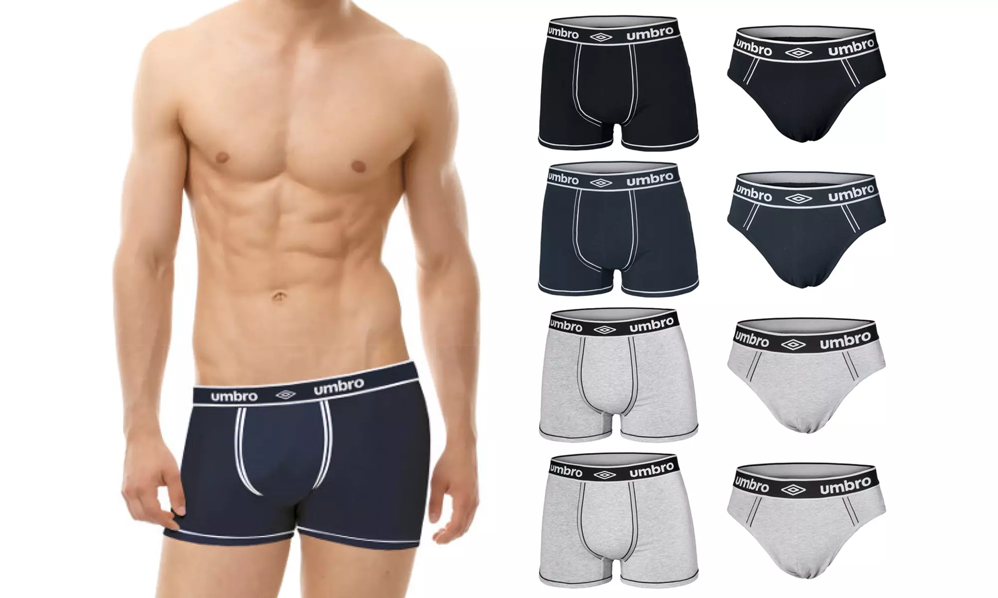 6er-Pack Umbro Herren-Unterhose