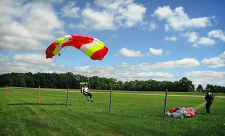 $245 for a Skydiving Package with a Tandem Jump and Ground School from Skydive Tecumseh ($415 Value) - Second Medium
