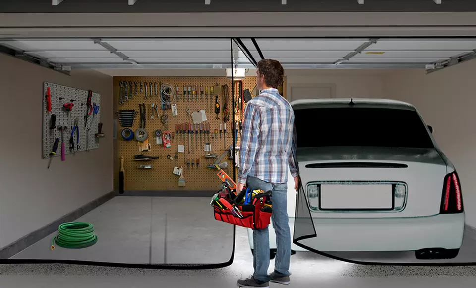 Double Garage-Door Screen - Primary Image