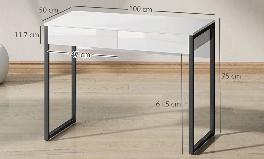 Image 7: HomCom Desk Selection: Stylish, Functional Workspace Solutions