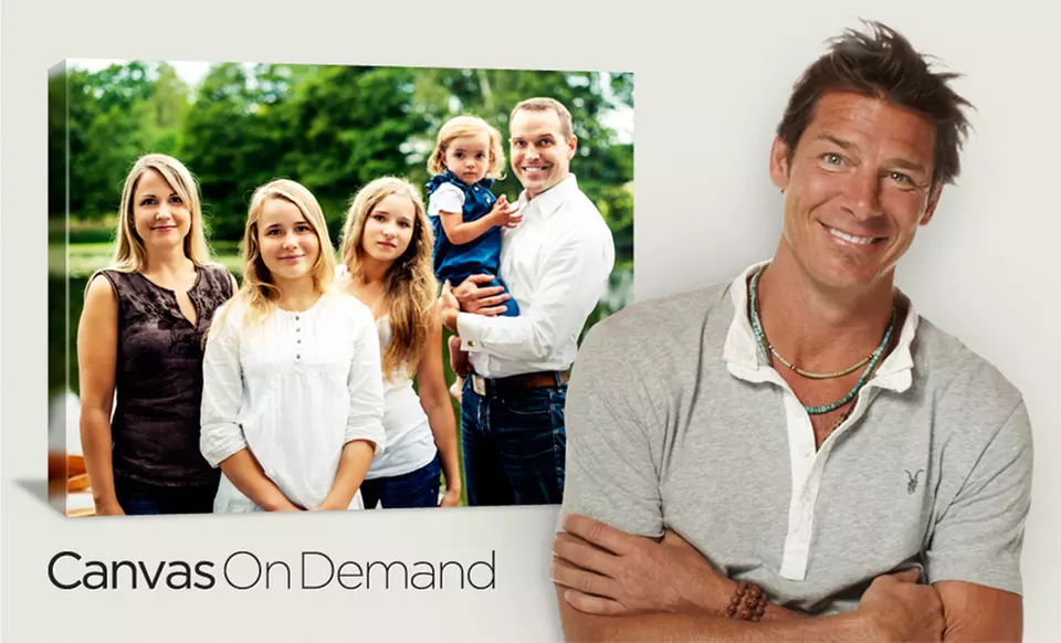 1 or 2 Personalized 16”x20” Gallery-Wrapped Canvases from Canvas On Demand (Up to 78% Off). Free Shipping. - Primary Image