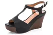Lady Godiva Women's Wood Wedge Sandals - Second Medium