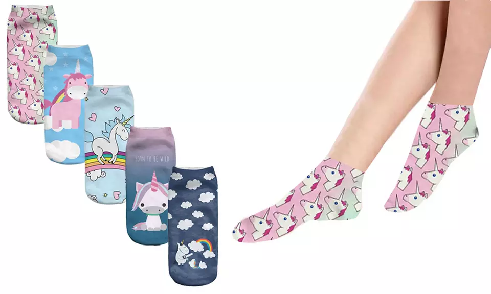 1x, 2x oder 4x Einhorn-Socken im Modell nach Wahl - Primary Image