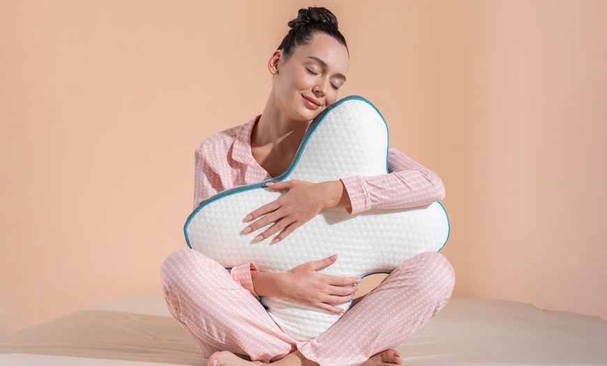 Image 1: Ergonomisch vlinder traagschuimkussen