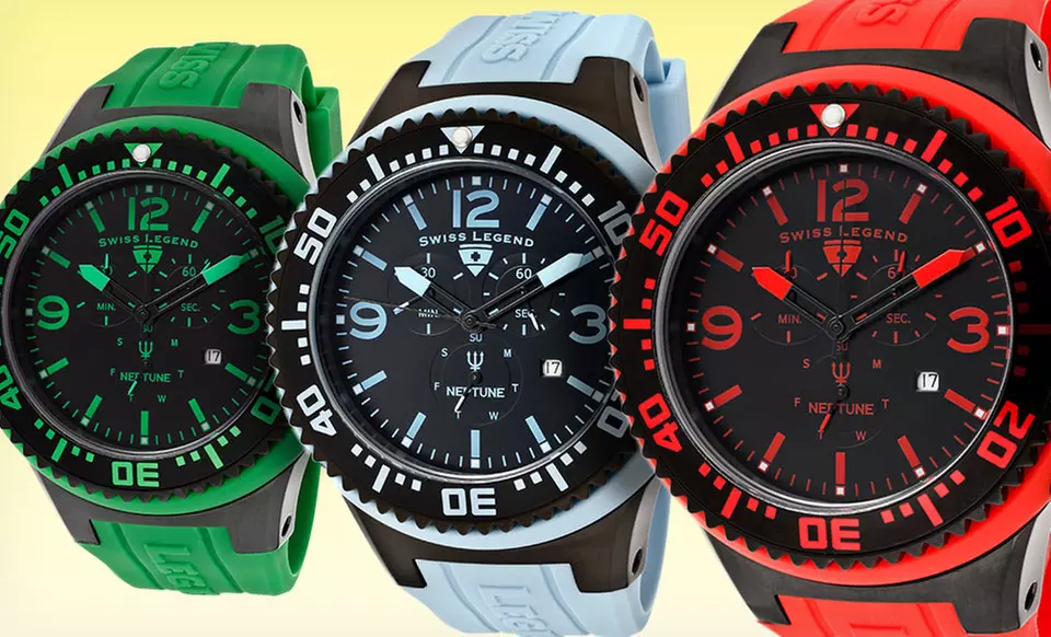 $79.99 for a Swiss Legend Neptune Chronograph Men's Watch ($695 List Price). Multiple Colors. Free Shipping and Returns. - Primary Image