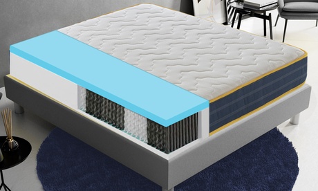 Materasso in Memory Foam Colorado con 9 zone differenziate, disponibile in varie dimensioni