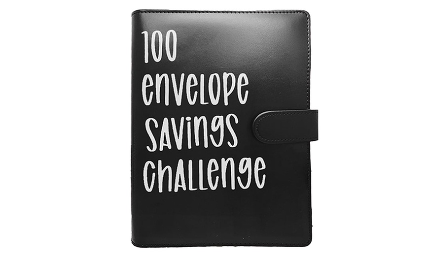 Image 5: 100 Envelope Challenge Binder Budget Planner Savings Book