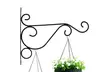 2Pcs Wall Hanger Heavy Duty Metal Hanging Basket Bracket Flower Pot Hook Hanger - Second Medium