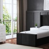 Image 8: DS Living Elara Winged Panel Bed With Ottoman Gas Lift