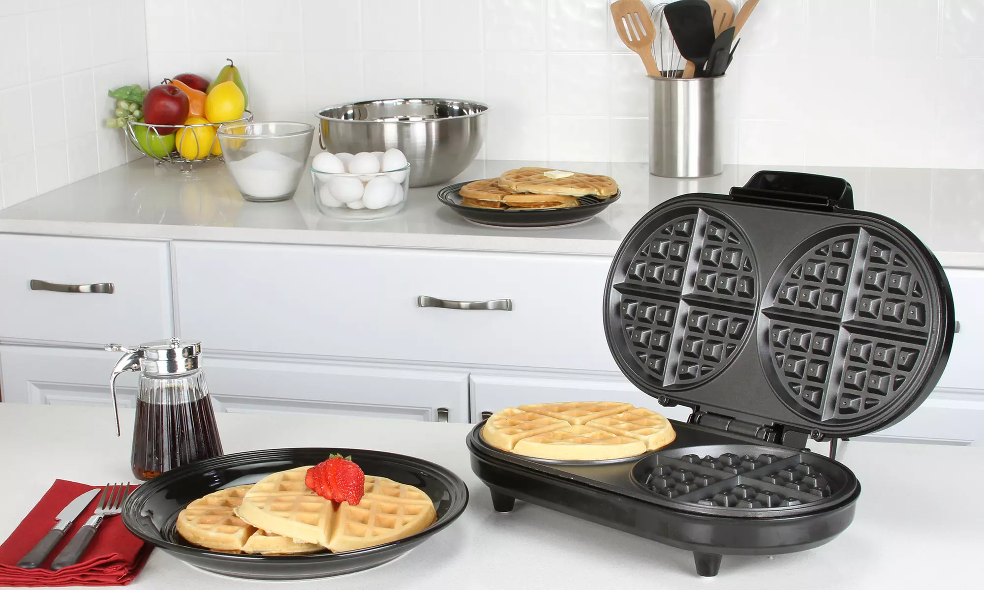 Kalorik Single or Double Belgian Waffle Maker - Primary Image