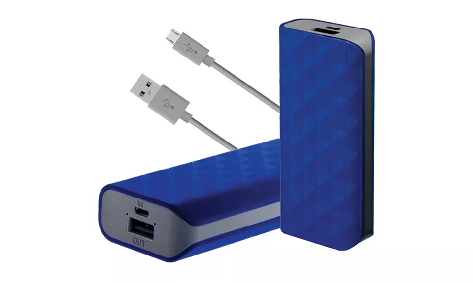 ByTech 4,000mAh Rechargeable Diamond-Pattern Mobile Power Bank
 - Second Medium