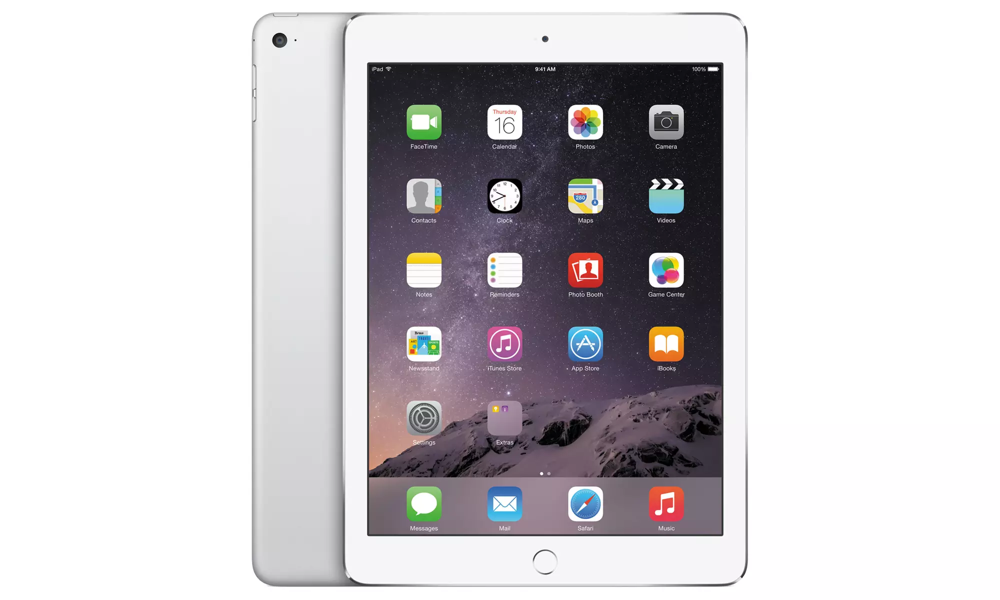 Apple iPad Air 2 16GB, 64GB, or 128GB Tablet with 9.7" Retina Display, WiFi, and 4G (GSM Unlocked) (Refurbished)  - Second Medium