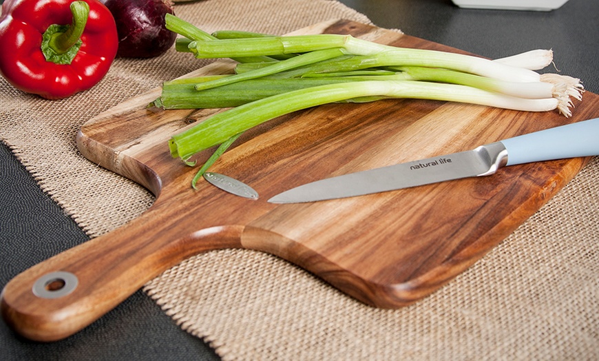 Image 4: Set of Two Acacia Chopping Boards