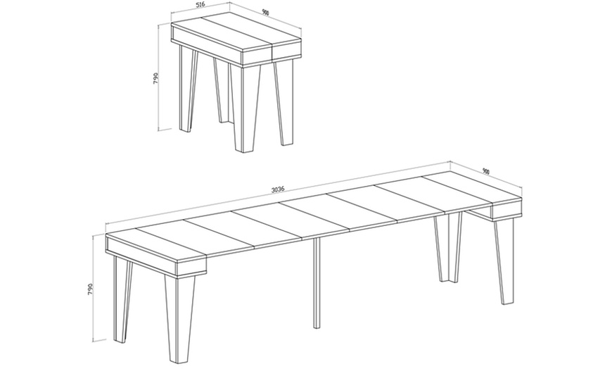 Image 6: Uitschuifbare tafel