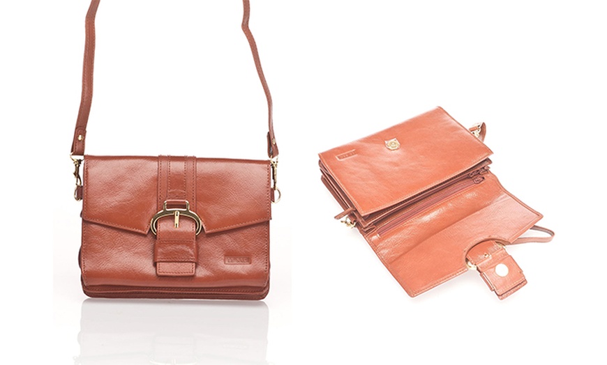 Image 4: Leather 2-in-1 handbag and wallet