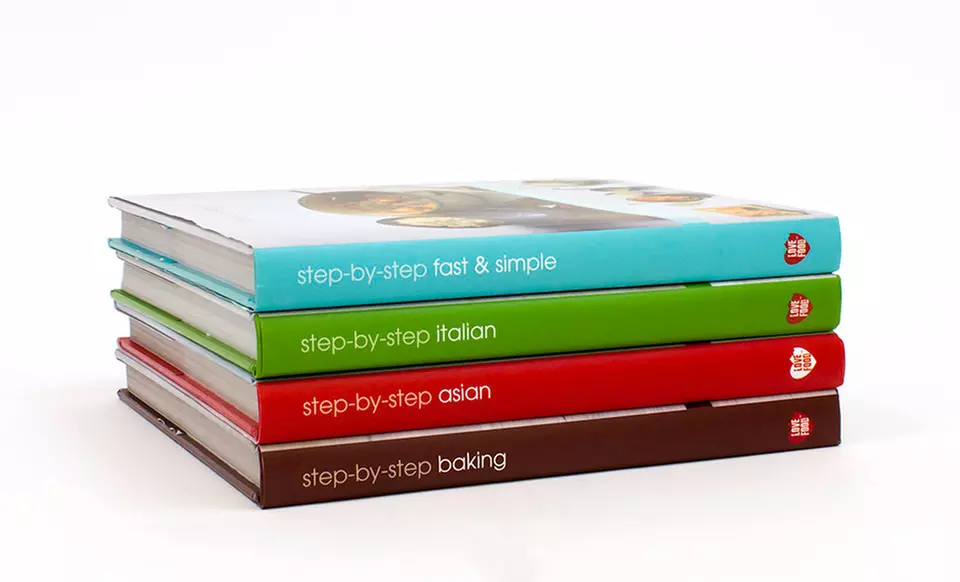 $24.99 for a Step-By-Step Cookbook Set  ($40 List Price). Free Shipping. - Second Medium