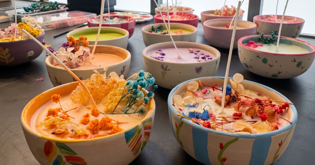Taller de creación de velas con bebida para 1, 2 o 4 personas en Valencia
