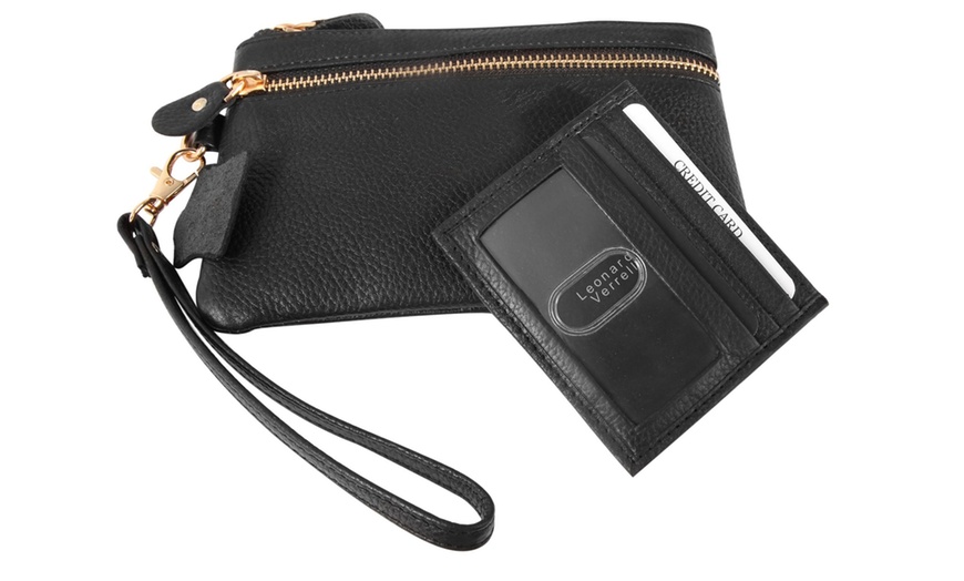 Image 20: Coffret cadeau en cuir Leonardo Verrelli