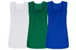 3 Pack Women's Essential Square Neck Tank Tops S-3X - Second Medium