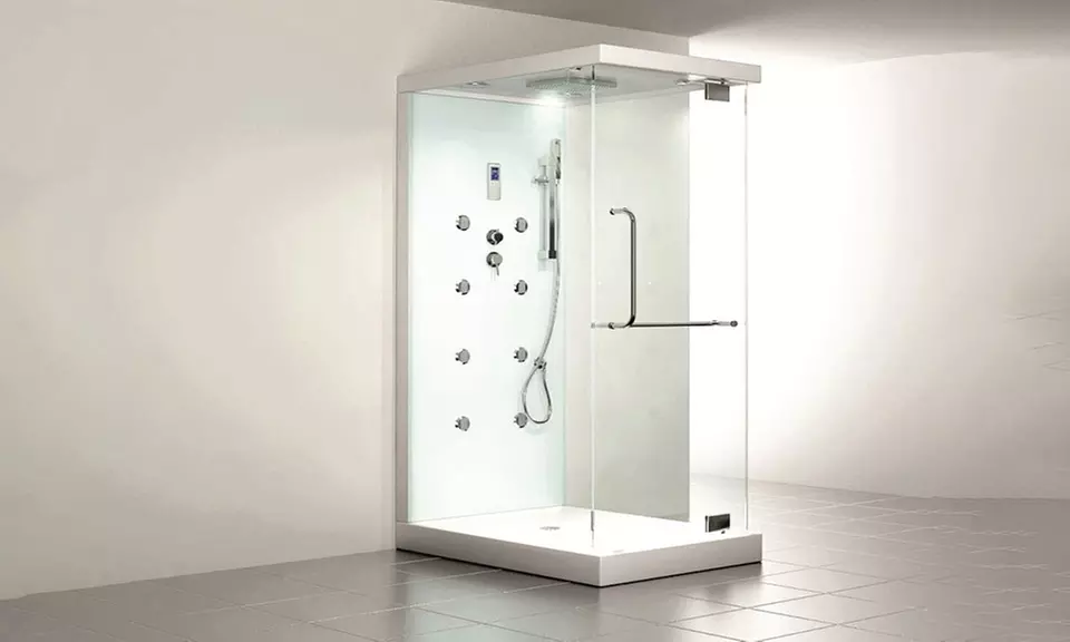 Home Deluxe Dampf-Dusche Design M mit LEDs, Radio, Touch-Display und Dampf-Sauna - Primary Image