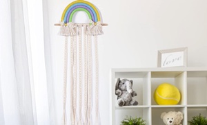 Rainbow Tassel Wall Hanging Decoration