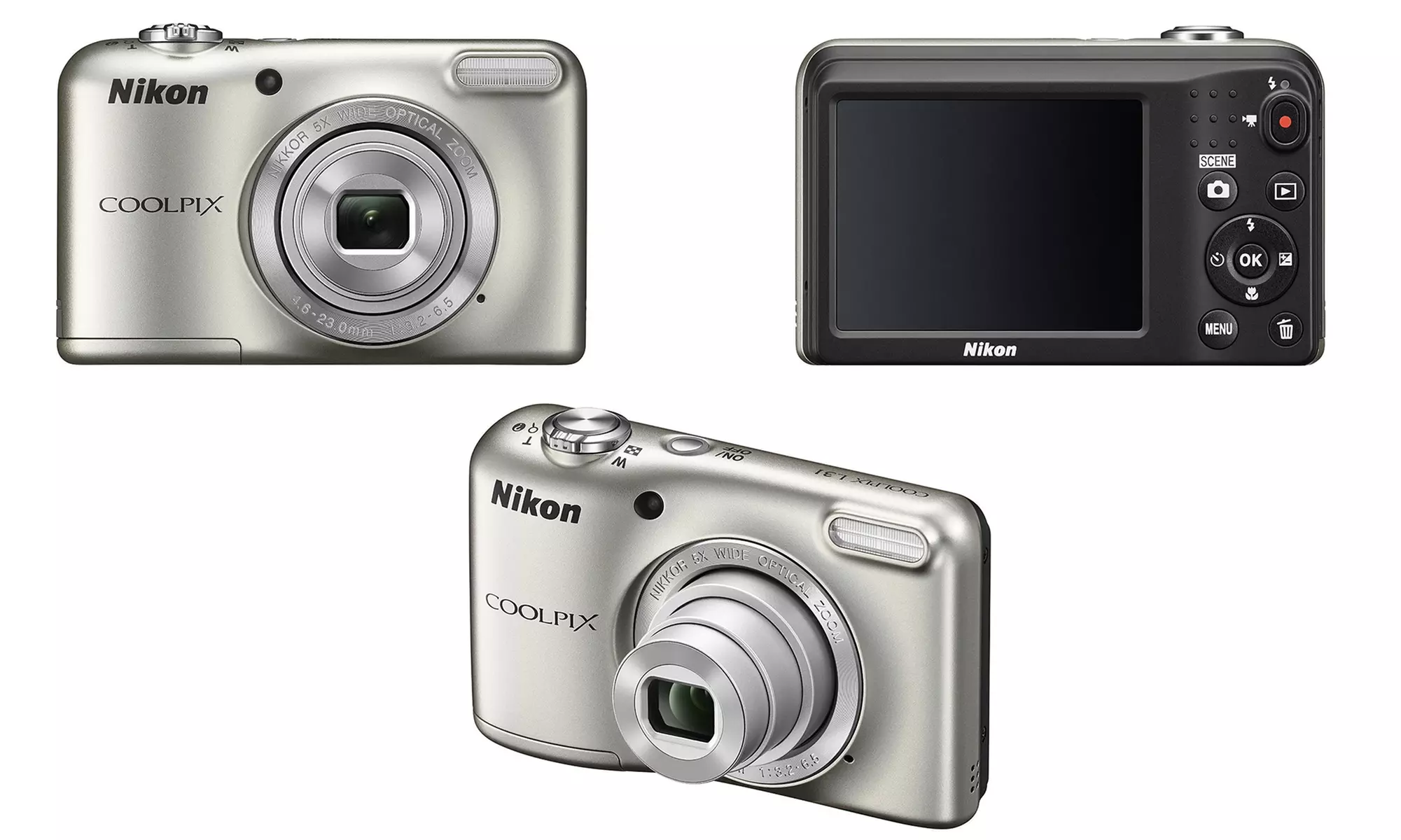 Nikon CoolPix L31 16.1MP 720p Digital Camera with 5x Zoom (Manufacturer Refurbished) - Primary Image