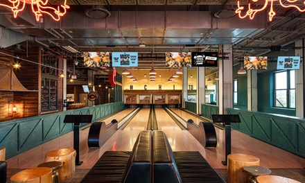 1.5hrs of Bowling for Two People, Free Shoe Rental (Sales Tax Included) - Punch Bowl Social Chicago