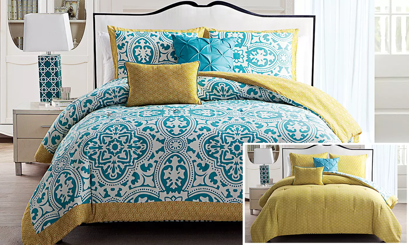 Durham Reversible Comforter Set (5-Piece) - Primary Image