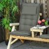 Image 1: Outsunny Set of Two Chair Seat and Back Cushions