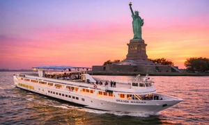 NYC Cruises: 2 hr. Sunset Tours with Iconic Views & Live DJ from Pier 36