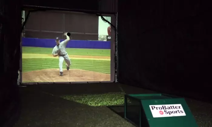 One or Two One-Hour Sessions in a Virtual Batting Cage at Champions Sports (Up to 51% Off) - Primary Image